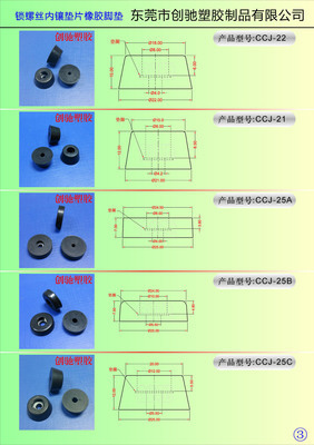 穩(wěn)健承托，匠心之選 東莞市創(chuàng)馳多規(guī)格鎖螺絲式內(nèi)鑲墊片黑色橡膠腳墊全解析